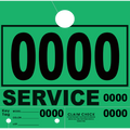 Service Claim Tag 4 Part Green