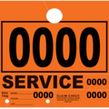 Service Claim Tag 4 Part Orange