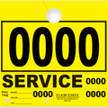 Service Claim Tag 4 Part Yellow