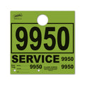 Service Claim Tag 4 Part Light Green