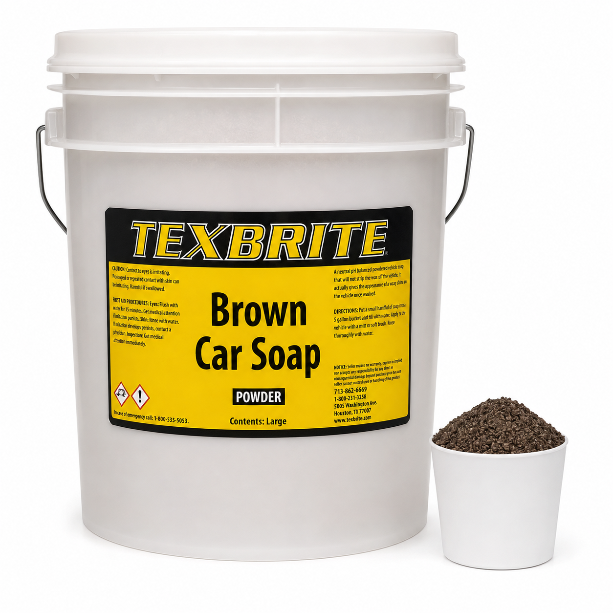 Brown Car Soap Powder