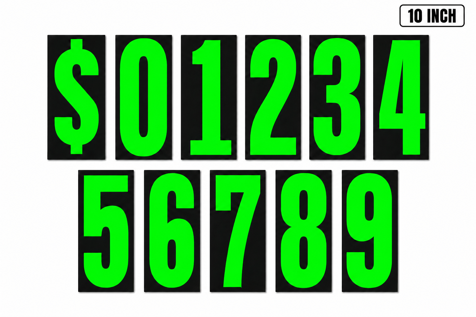 WINDSHIELD NUMBERS 10 INCH