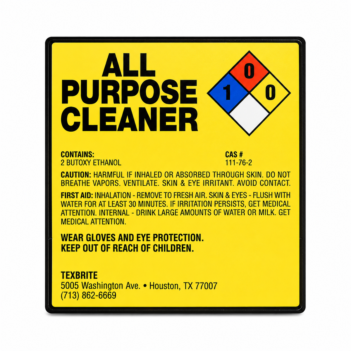 MSDS Label